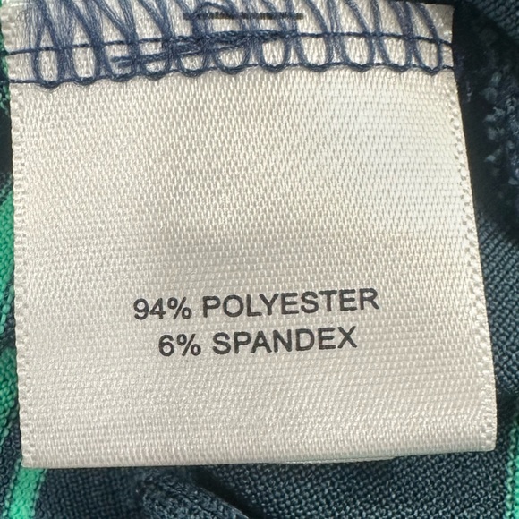 Peter Millar Summer Comfort Polo Shirt Medium Green Striped Amelia Island Resort - Picture 6 of 10